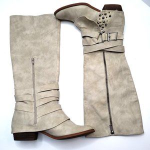 Not Rated Western Riding Boots Studded Equestrian Knee High Boot Womens Size 7.5